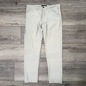 LEVINAS Performance Collection Golf Pants Mens Size 33x30 Dove Gray Stretch